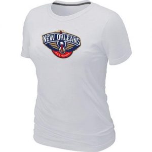 Women's New Orleans Pelicans Big & Tall Primary Logo T-Shirt White