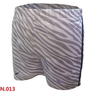 Women's Nike NFL Tennessee Titans Embroidered Team Logo Zebra Stripes Shorts