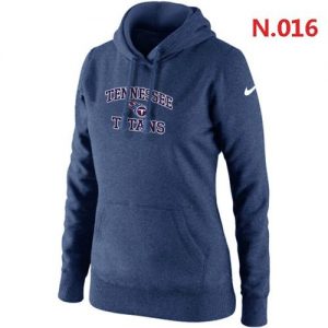 Women's Nike Tennessee Titans Heart & Soul Pullover Hoodie Dark Blue