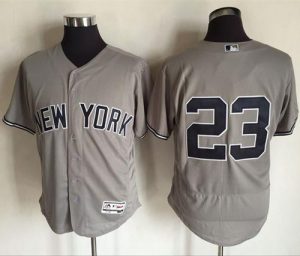 Yankees #23 Don Mattingly Grey Flexbase Authentic Collection Stitched MLB Jersey