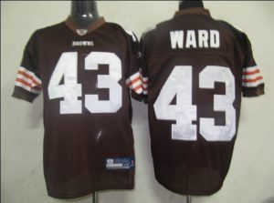 Browns #43 T.J. Ward Brown Stitched NFL Jersey