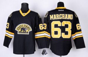 Bruins #63 Brad Marchand Black Third Embroidered NHL Jersey