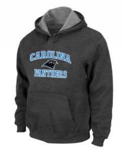 Carolina Panthers Heart & Soul Pullover Hoodie Dark Grey