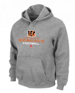 Cincinnati Bengals Critical Victory Pullover Hoodie Grey