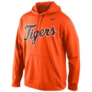 Detroit Tigers Nike Men's KO Wordmark Perfomance Orange MLB Hoodie