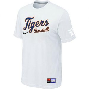 Detroit Tigers Nike Short Sleeve Practice MLB T-Shirts White