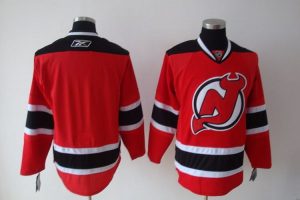 Devils Blank Embroidered Red NHL Jersey