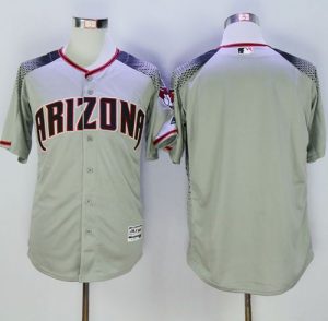 Diamondbacks Blank Gray Brick New Cool Base Stitched MLB Jersey