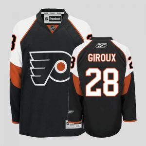 Flyers #28 Claude Giroux Embroidered Black Youth NHL Jersey