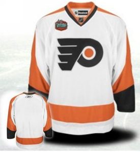 Flyers Blank Embroidered Winter Classic White NHL Jersey