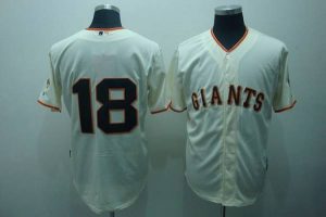 Giants #18 Cain Matt Cream Stitched MLB Jersey