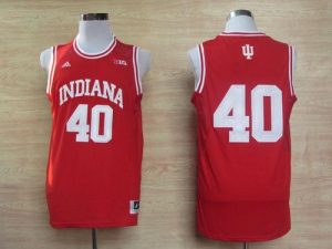 Hoosiers #40 Cody Zeller Red Basketball Stitched NCAA Jersey