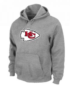 Kansas City Chiefs Logo Pullover Hoodie Grey