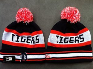 MLB Detroit Tigers New Era Logo Stitched Knit Beanies 003