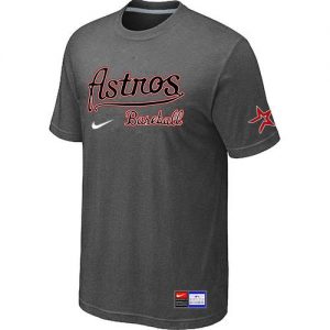 MLB Houston Astros Dark Grey Nike Short Sleeve Practice T-Shirt