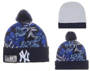 MLB New York Yankees New Era Logo Stitched Knit Beanies 001