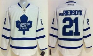 Maple Leafs #21 James Van Riemsdyk White Stitched NHL Jersey