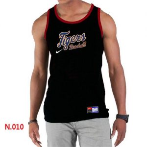 Men's Nike Detroit Tigers Home Practice Tank Top Black