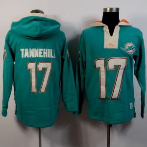 Miami Dolphins #17 Ryan Tannehill Aqua Green Player Winning Method Pullover NFL Hoodie