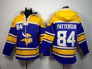 Minnesota Vikings #84 Cordarrelle Patterson Purple Sawyer Hooded Sweatshirt NFL Hoodie