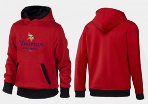 Minnesota Vikings Critical Victory Pullover Hoodie Red & Black