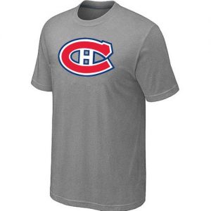 Montreal Canadiens Big & Tall Logo Grey NHL T-Shirts