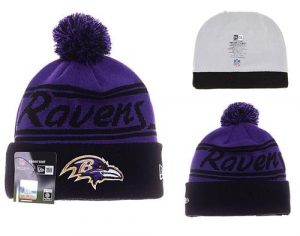 NFL Baltimore Ravens Logo Stitched Knit Beanies 001