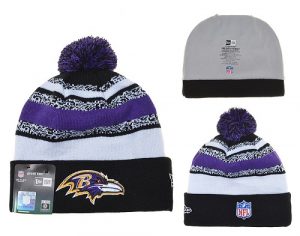 NFL Baltimore Ravens Logo Stitched Knit Beanies 011