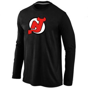 NHL New Jersey Devils Big & Tall Logo Long Sleeves T-Shirt Black