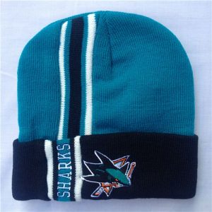 NHL San Jose Sharks Logo Stitched Knit Beanies 003