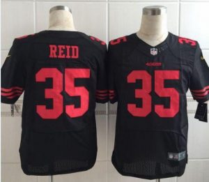 Nike 49ers #35 Eric Reid Black Alternate Men's Stitched NFL Elite Jersey