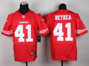 Nike 49ers #41 Antoine Bethea Red Team Color Men's Stitched NFL Elite Jersey