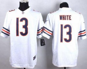 Nike Bears #13 Kevin White White Men's Stitched NFL Limited Jersey