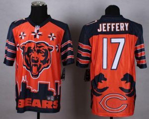 Nike Bears #17 Alshon Jeffery Orange Men's Stitched NFL Elite Noble Fashion Jersey