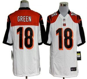 Nike Bengals #18 A.J. Green White Men's Embroidered NFL Game Jersey