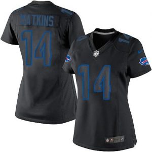 Nike Bills #14 Sammy Watkins Black Impact Women's Stitched NFL Limited Jersey