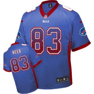 Nike Bills #83 Andre Reed Royal Blue Team Color Men's Embroidered NFL Elite Drift Fashion Jersey