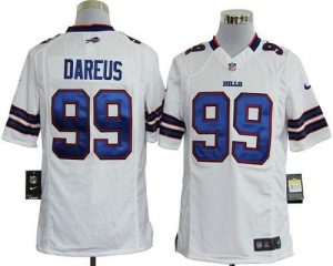 Nike Bills #99 Marcell Dareus White Men's Embroidered NFL Game Jersey