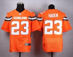 Nike Browns #23 Joe Haden Orange Alternate Men's Stitched NFL New Elite Jersey