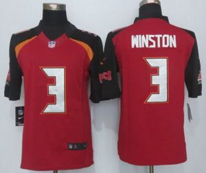 Nike Buccaneers #3 Jameis Winston Red Team Color Men's Stitched NFL New Limited Jersey