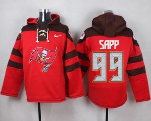 Nike Buccaneers #99 Warren Sapp Red Player Pullover NFL Hoodie