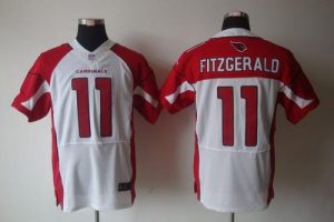 Nike Cardinals #11 Larry Fitzgerald White Men's Embroidered NFL Elite Jersey