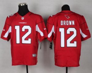 Nike Cardinals #12 John Brown Red Team Color Men's Stitched NFL Elite Jersey