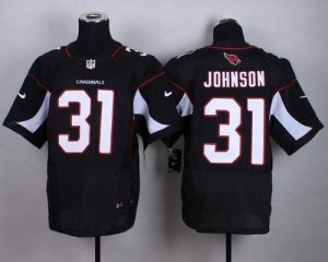 Nike Cardinals #31 David Johnson Black Alternate Men's Stitched NFL Elite Jersey