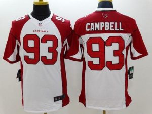 Nike Cardinals #93 Calais Campbell White Men's Stitched NFL Limited Jersey