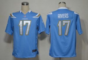 Nike Chargers #17 Philip Rivers Electric Blue Alternate Men's Embroidered NFL Game Jersey