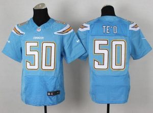 Nike Chargers #50 Manti Te'o Electric Blue Alternate Men's Stitched NFL New Elite Jersey