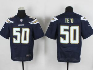 Nike Chargers #50 Manti Te'o Navy Blue Team Color Men's Stitched NFL New Elite Jersey