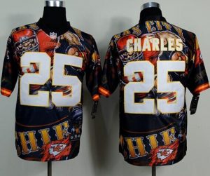 Nike Chiefs #25 Jamaal Charles Team Color Men's Stitched NFL Elite Fanatical Version Jersey