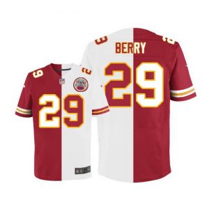 Nike Chiefs #29 Eric Berry Red White Men's Stitched NFL Elite Split Jersey